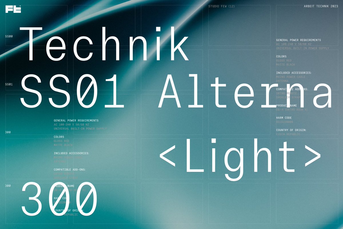 Supply Family (@supply_family) on Twitter photo New Arbeit Technik typeface—
A semi-mono condensed rendition of Arbeit Pro typeface. Ideal for use in technical drawings and UI applications. Designed by <a href="/studio_few/">Studio Few</a>.
supply.family/shop/arbeit-te… New Arbeit Technik typeface—
A semi-mono condensed rendition of Arbeit Pro typeface. Ideal for use in technical drawings and UI applications. Designed by <a href="/studio_few/">Studio Few</a>.
supply.family/shop/arbeit-te…