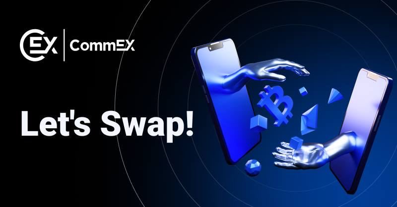 Swap your #crypto with ease using CommEX Convert! ⚡

Enjoy zero fees, market-based rates, and fast transaction speeds. 💯

Start swapping today! 🚀

 #CommEX #Convert #CryptoSwaps