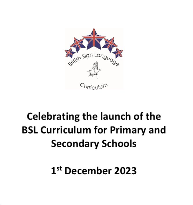 We are delighted to be participating in the ‘Celebrating the launch of the BSL Curriculum for Primary and Secondary Schools’.
Come to visit our stall. Also, Dr <a href="/katerowley0/">Kate Rowley</a> is presenting “Language Acquisition: Get It?”🙌🏻#BSLCurriculum #BSLlaunch #BSL and #TakingBSLForward