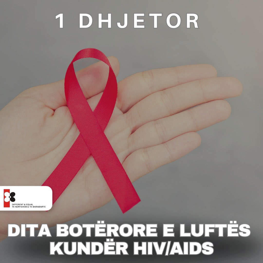 DifferentEqual2's tweet photo. Që në vitin 1988, data 1 Dhjetor përbën një ditë reflektimi dhe përpjekjesh, jo vetëm për të ndihmuar njerëzit e prekur nga virusi HIV, por edhe për t’u angazhuar në luftën kundër përhapjes së mëtejshme të këtij virusi vdekjeprurës.
#tendryshmedhetebarabarte #stopsida https://t.co/Fl3lpZuT0d
