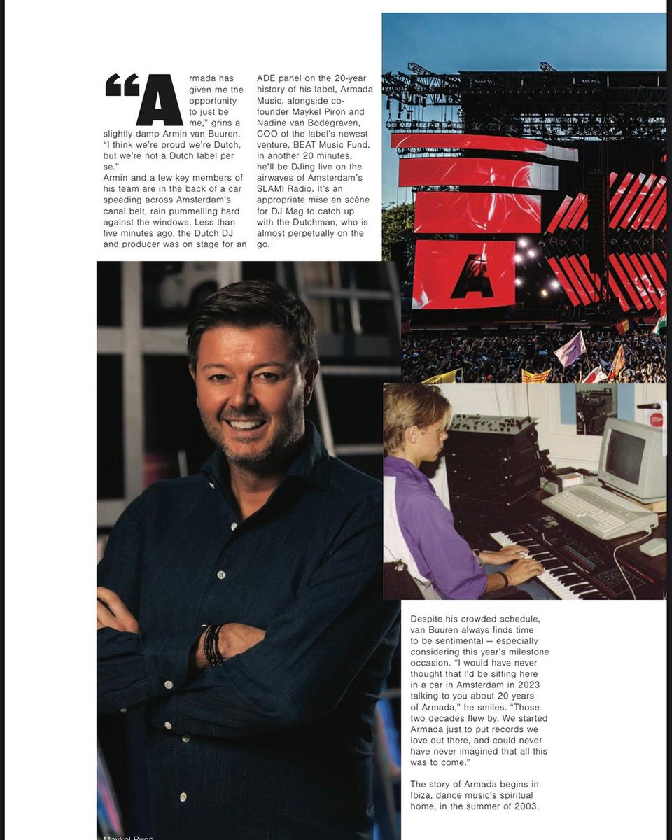 MaykelArmada's tweet photo. Proud to share with everyone the 20 Years of Armada Music feature within the December issue of DJ Mag that just came out on print. https://t.co/DHv2381usL