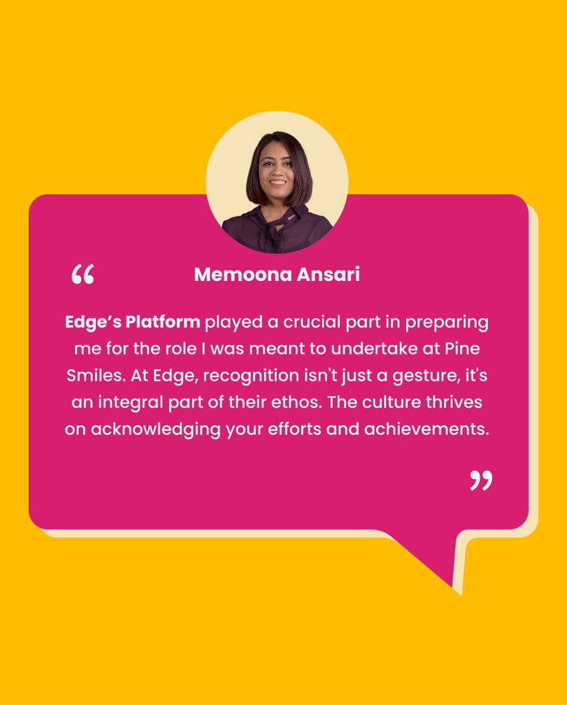 At Edge, your growth and success are not just celebrated, they're fundamental to our collective identity, shaping a supportive community for professional development and excellence.

#EmployeeEngagement #EmployeeExperience #EmployeeAppreciation #Dental #DentalAssistant #Remote