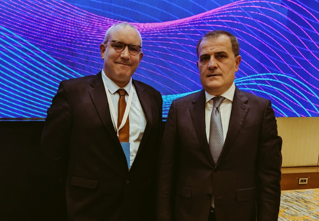 DanielRadJ's tweet image. Fantastic session today at #Ecas2023 in Skopje. Great to meet Azerbaijani Foreign Minister @Bayramov_Jeyhun.