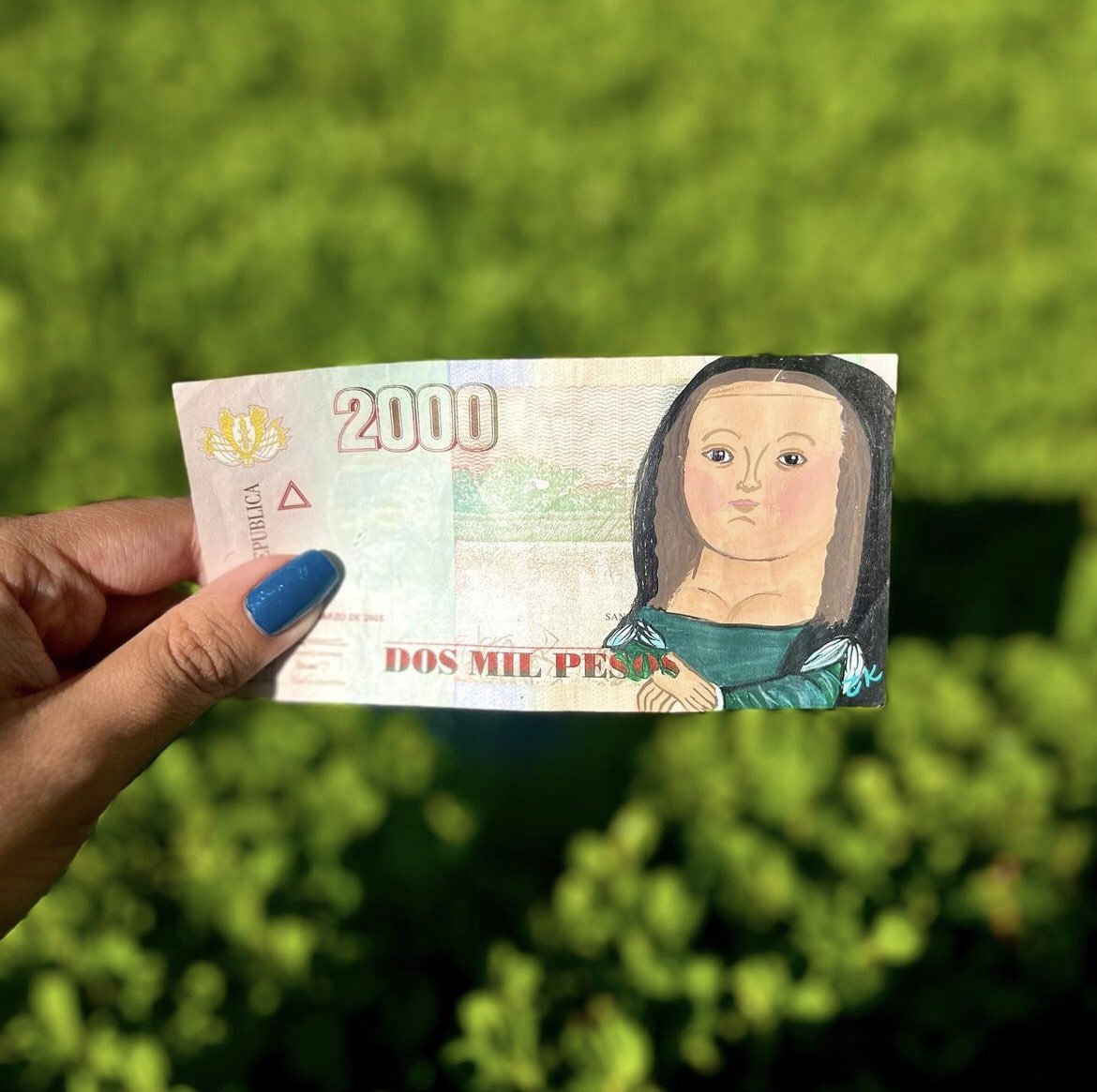 Nadie como #Botero❤️

WhatsApp 5620191585

#manosmexicanas #hechoconamor #pintadoamano #hechoamano #art #arte #mexico #handpainted #handmade #personalizado #billete #billetes #colombia #fernandobotero #boteroart #colombianosenmexico #colombiaenmexico #colombianosenméxico #custom