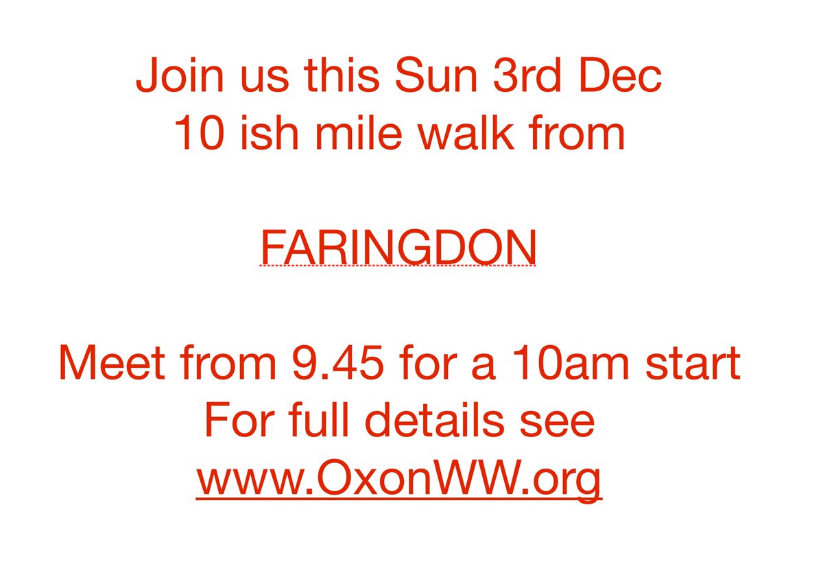 Oxon Weekend Walkers tweet media