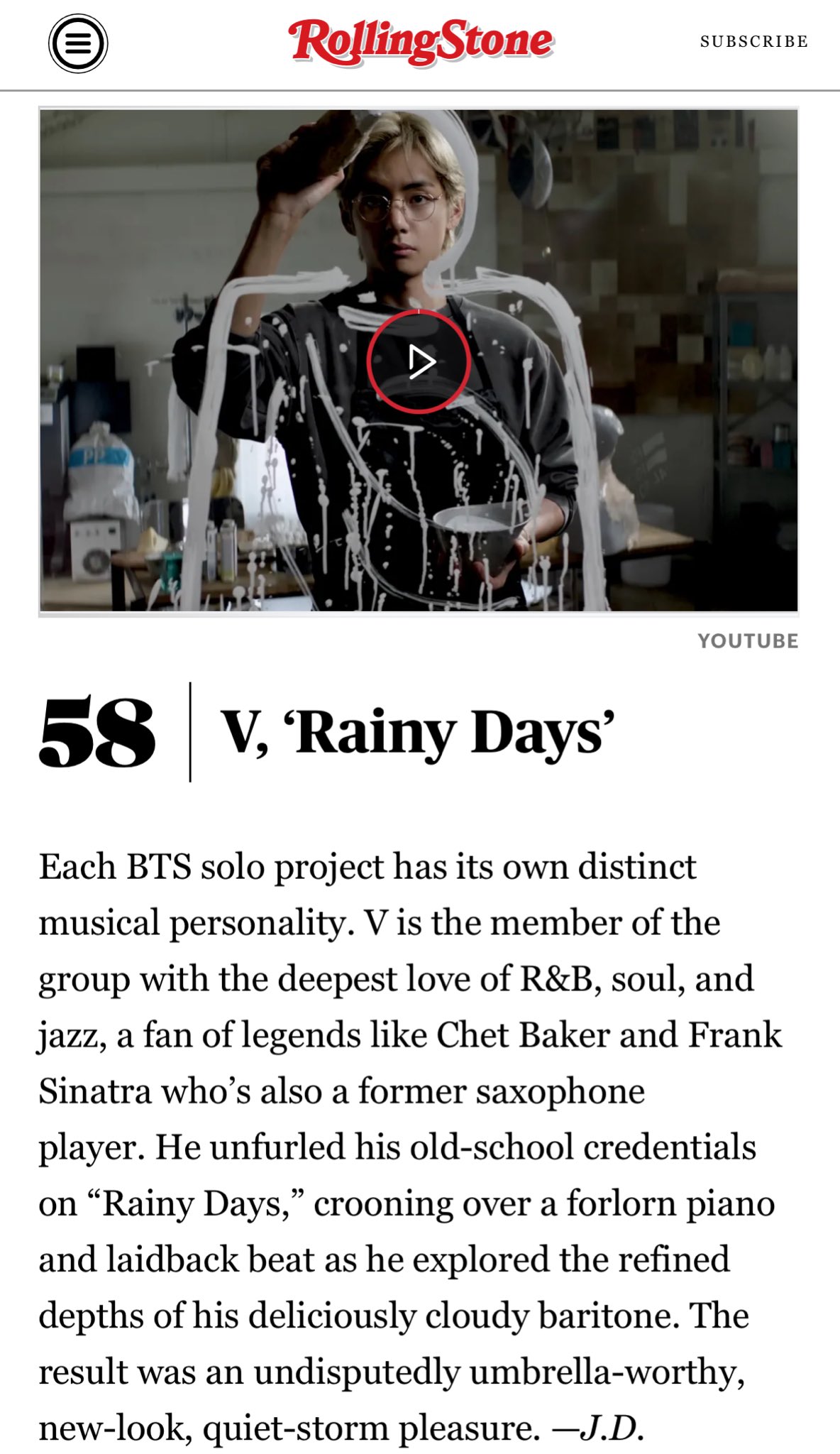 BTS on ⁷ on X: #V Rainy Days  Goals Goals are