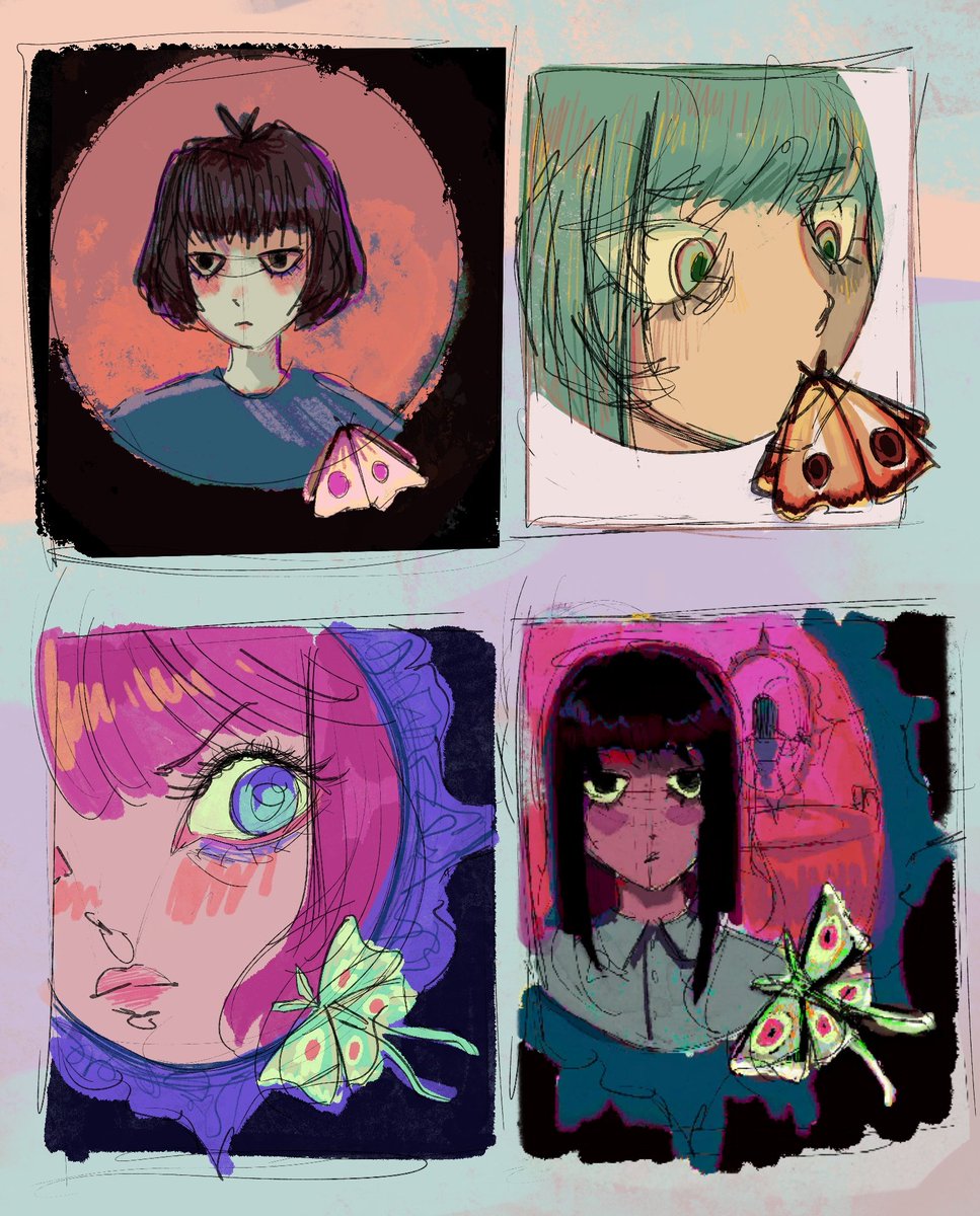 絵画 Moth Girl #004-1 絵画 Moth Girl #004-1 Moth Girl - メルカリ