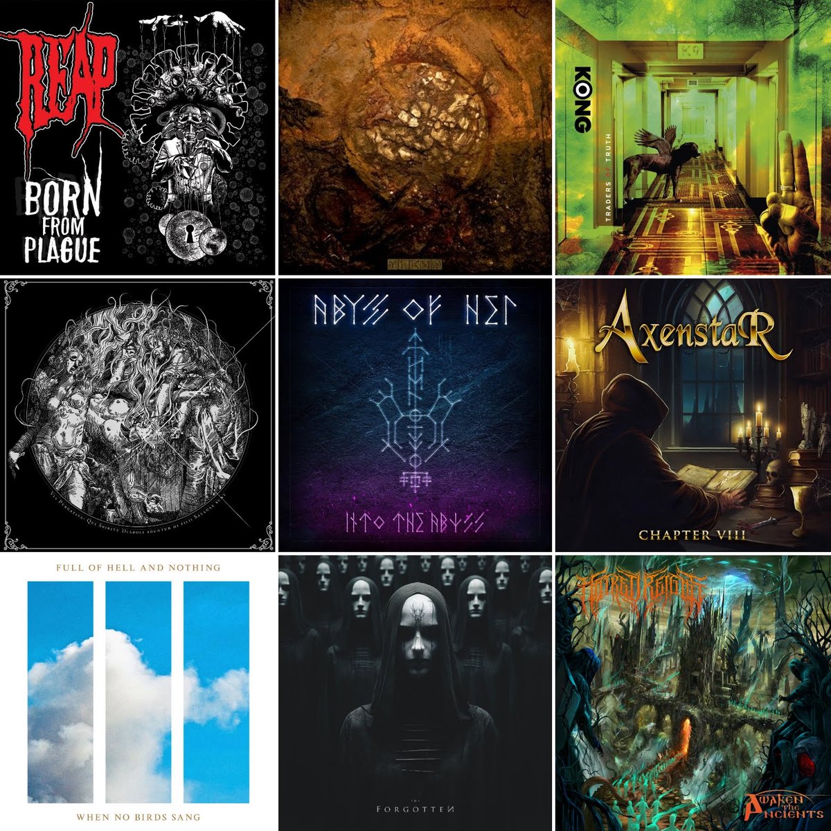 throneofabsence's tweet photo. Metal releases! #COBRASPELL #CRYPTOSIS #DEMONCY #DISORIENTATION #EMBRACEYOURPUNISHMENT #HATREDREIGNS #HEIMDALLSWACHT #NECRONEMESIS #NORNIR #REAP #YERMO #KONG #PARADISELOST #VARATHRON #VISIONSOFATLANTIS #FULLOFHELL #NOTHING #ABYSSOFHEL #BLACKHATE #AXENSTAR #ORBITCULTURE https://t.co/frA4KSlruO