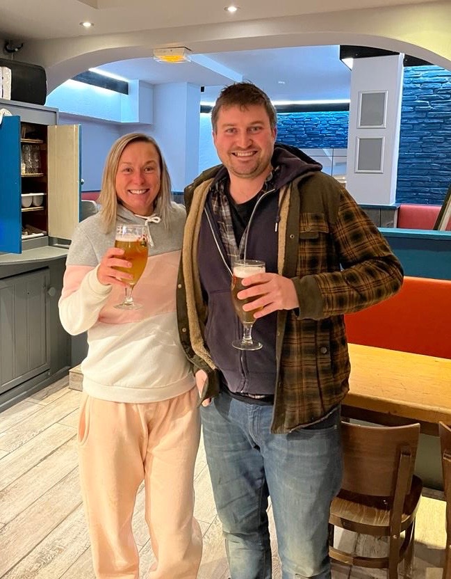 FIRST PINTS!!! <a href="/PubLeSkiLodge/">Pub Le Ski Lodge</a> #LaTania is now open for Winter 2024… Doesn’t it look all clean and bright?