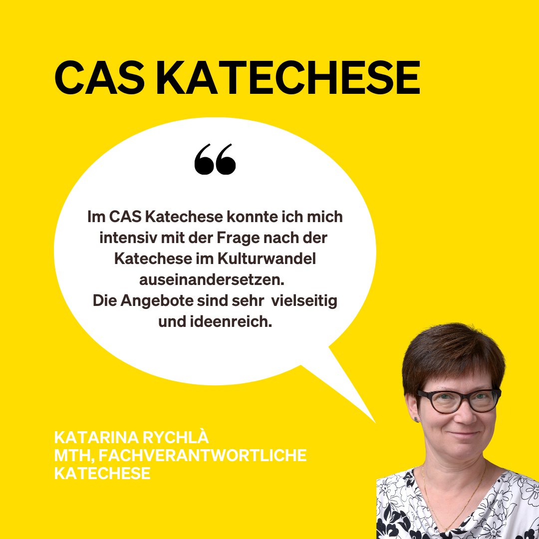 Mit dem #CAS «Katechese» erwerben Sie aufbauende und spezialisierende Kompetenzen für eine erfolgreiche Ausübung der Berufstätigkeit im Bereich der #Katechese.
Jetzt anmelden für diesen flexiblen, berufsbegleitenden CAS-Studiengang. 

unilu.ch/cas-kat

<a href="/TheologieLuzern/">Theologie - Universität Luzern</a>