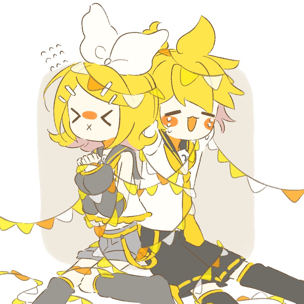 鏡音レン ,鏡音リン 「1202  #鏡音リン #鏡音レン」|🍌ᴍᴇʀᴜʀɪɴ🍊のイラスト