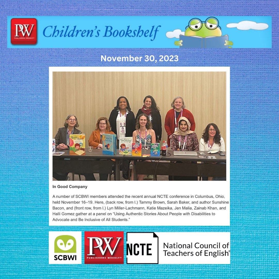 Jen Malia, Author of THE INFINITY RAINBOW CLUB (@jenmaliabooks) on Twitter photo I’m thrilled to see one of my <a href="/ncte/">National Council of Teachers of English (NCTE)</a> kidlit panels featured in <a href="/PublishersWkly/">Publishers Weekly</a> Children’s Bookshelf! I talked about my new chapter book series, THE INFINITY RAINBOW CLUB, illus. Peter Francis and published by <a href="/BeamingBooksMN/">Beaming Books</a>. The panel was sponsored by <a href="/scbwi/">scbwi</a>. #ActuallyAutistic I’m thrilled to see one of my <a href="/ncte/">National Council of Teachers of English (NCTE)</a> kidlit panels featured in <a href="/PublishersWkly/">Publishers Weekly</a> Children’s Bookshelf! I talked about my new chapter book series, THE INFINITY RAINBOW CLUB, illus. Peter Francis and published by <a href="/BeamingBooksMN/">Beaming Books</a>. The panel was sponsored by <a href="/scbwi/">scbwi</a>. #ActuallyAutistic