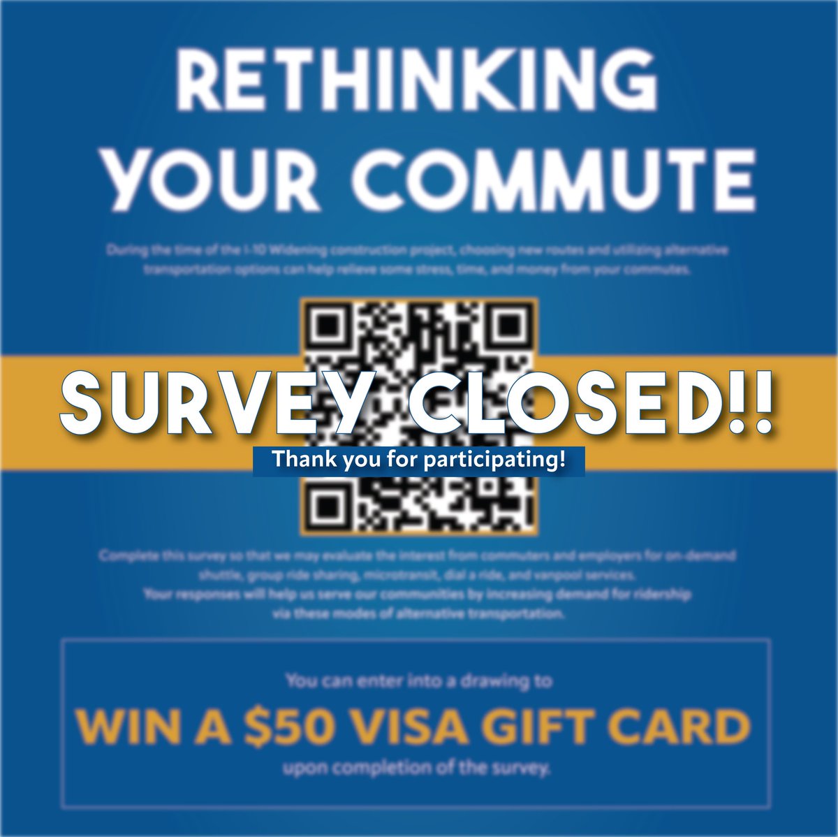 CRPCLA's tweet photo. Thank you to everyone who participated. The $50 Gift Card Winner will be announced soon! https://t.co/HH5UvgQpPI