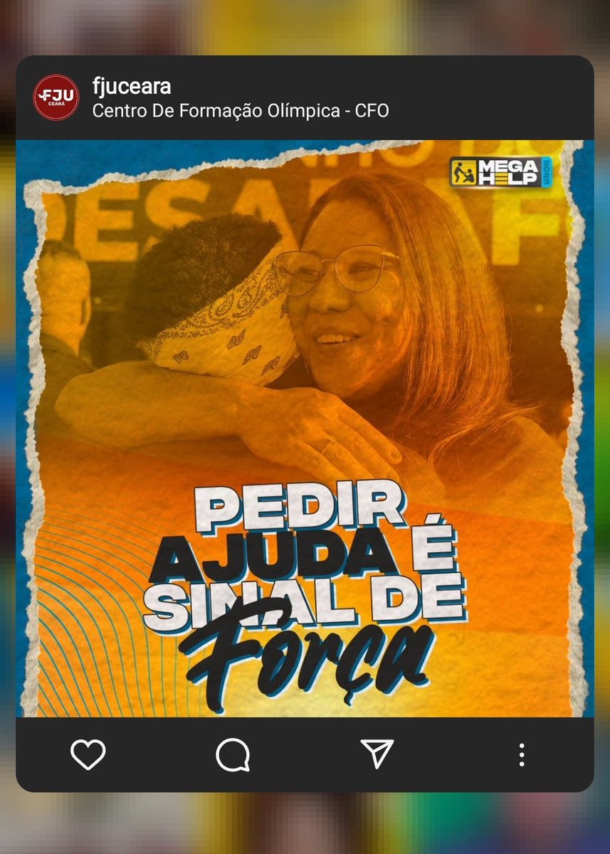 FJUCeara's tweet photo. Forte é aquele que se rende e pede ajuda! Não segure um problema somente para você, o Help está aqui para te ajudar! https://t.co/tE4gPYsz8j