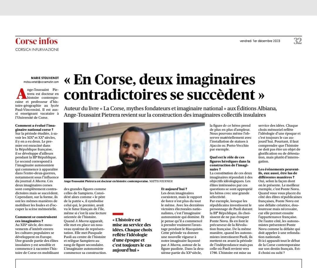 Merci à <a href="/MarieStouvenot/">Marie Stouvenot</a> et à <a href="/Corse_Matin/">Corse-Matin</a> !
<a href="/editionsAlbiana/">Éditions Albiana</a>