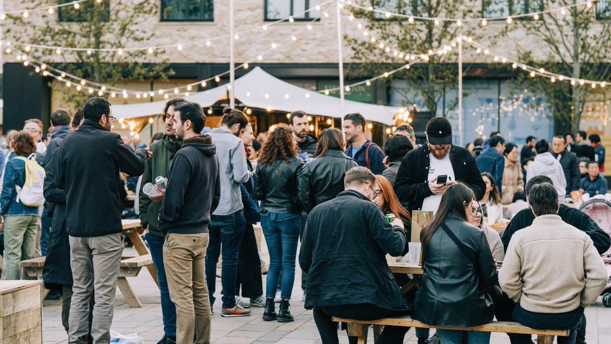 On day 1 of 'The 12 Days of The Crane Event' we're taking you back to when we transformed Eddington Square into a bustling Beer Garden. Live music, great food, and craft beer from local breweries. A great way to kick off our season! #eventmanagement #eventmarketing #cambridge