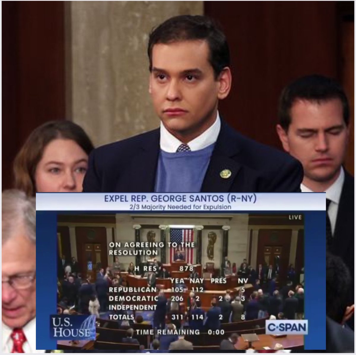 Pssssst… hey kid, you wanna see a dead body?

In related news, disgraced, FORMER congressman, George Santos says he will be retuning to his previous job of being a brain surgeon astronaut.
#GOPClownShowContinues 
#GeorgeSantos