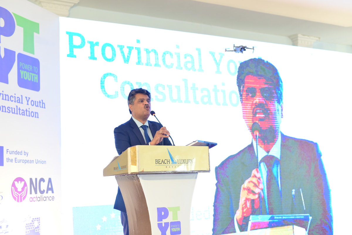 CSSPPakistan_'s tweet photo. The Civil Support Program (CSSP) organized a Provincial Youth Consultation under the European Union-funded project, "Power to the Youth," with the support of its lead partner, @NorChurchAid
and implementing partners, Rozan and @shiraakat on 30 November 2023. #cssppakistan https://t.co/GNF3XHn8dA