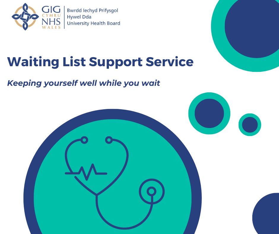 Hywel Dda UHB (@hywelddahb) on Twitter photo If you're on a waiting list for planned care, you can access Hywel Dda's Waiting List Support Service.
We can provide support and advice on managing your health while you wait.
Email ask.hdd@wales.nhs.uk or call 0300 303 8322 and choose Option 3.
hduhb.nhs.wales/waiting-well If you're on a waiting list for planned care, you can access Hywel Dda's Waiting List Support Service.
We can provide support and advice on managing your health while you wait.
Email ask.hdd@wales.nhs.uk or call 0300 303 8322 and choose Option 3.
hduhb.nhs.wales/waiting-well