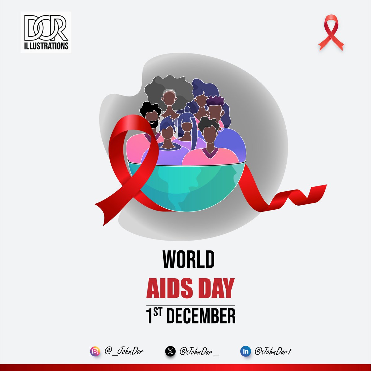 The war against HIV begins with you and I! We are together in this to: 'Let Communities Lead' in this year's theme for #WorldAidsDay2023

#EndInequalities #EndStigma  #EndPandemics
#WorldsAidsDay  #LetCommunitiesLead
#DORIllustrations