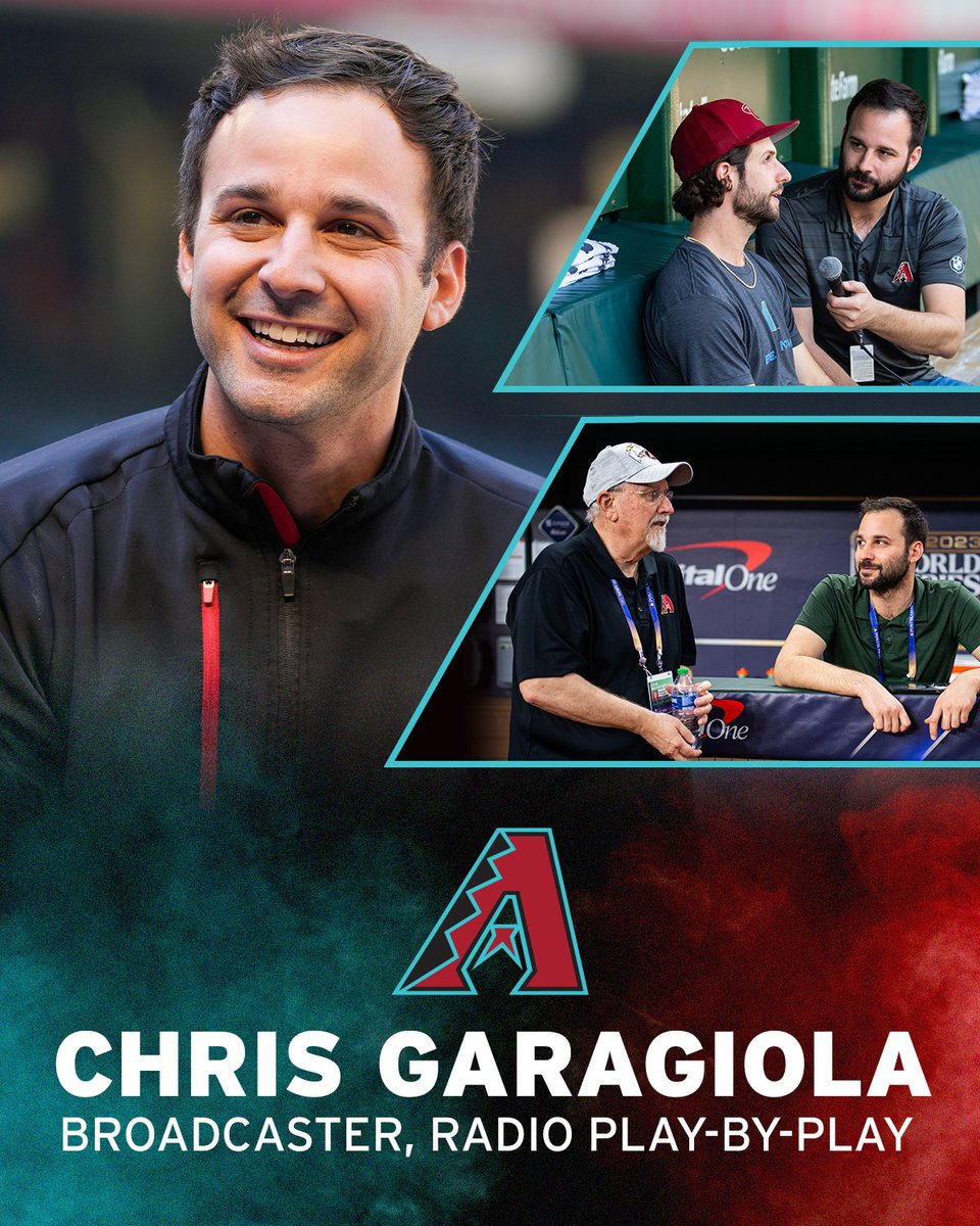 A familiar voice is staying in the booth. 🎙️

The #Dbacks have named <a href="/ChrisGaragiola/">Chris Garagiola</a> as radio play-by-play broadcaster.