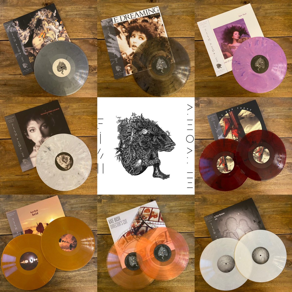 Just look at all those gorgeous new Kate Bush coloured vinyls! 😍 Thank you! I’ve wanted versions like these for years! #KateBush #Vinyl