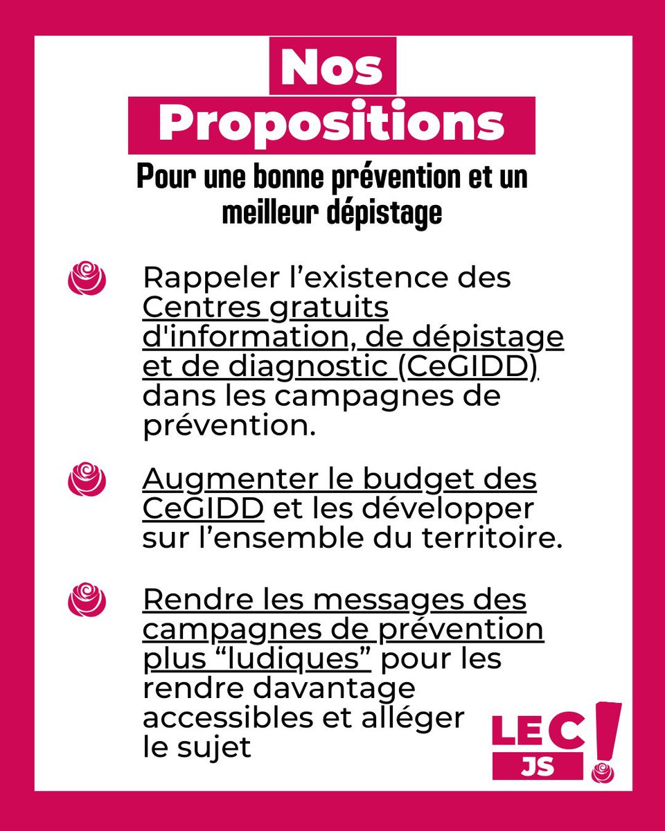 En cette #journeemondialedeluttecontrelesida, le Changement Jeunes Socialistes s’engage pour plus de prévention et un meilleur dépistage ! 

Nos propositions ⬇️

Nous appelons @lesJeunesSoc à porter des propositions fortes pour la lutte contre le Sida et les IST