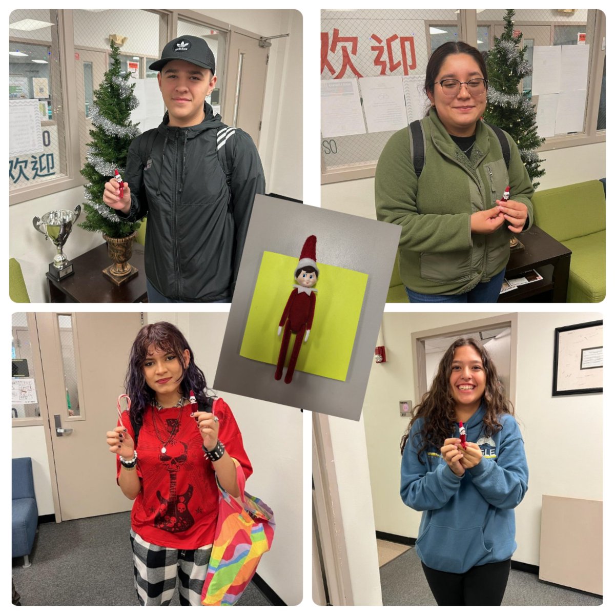 MrsA_Gomez's tweet photo. Mr. Elfie has been on the loose, but our HAIS students have spotted him every day! Who will be next?
@HAIS_ECHS https://t.co/OAqPvspzgN