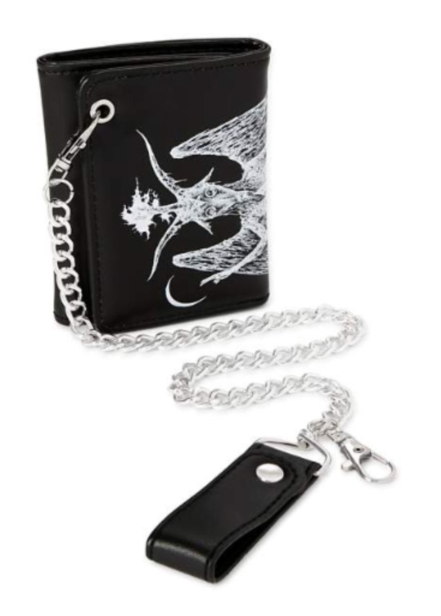 NEW! My “Baphomet” chain wallet is available exclusively at @Spencers grab one while you can!! #money #chainwallet #spencers #sawblade666 #baphomet #rocknroll