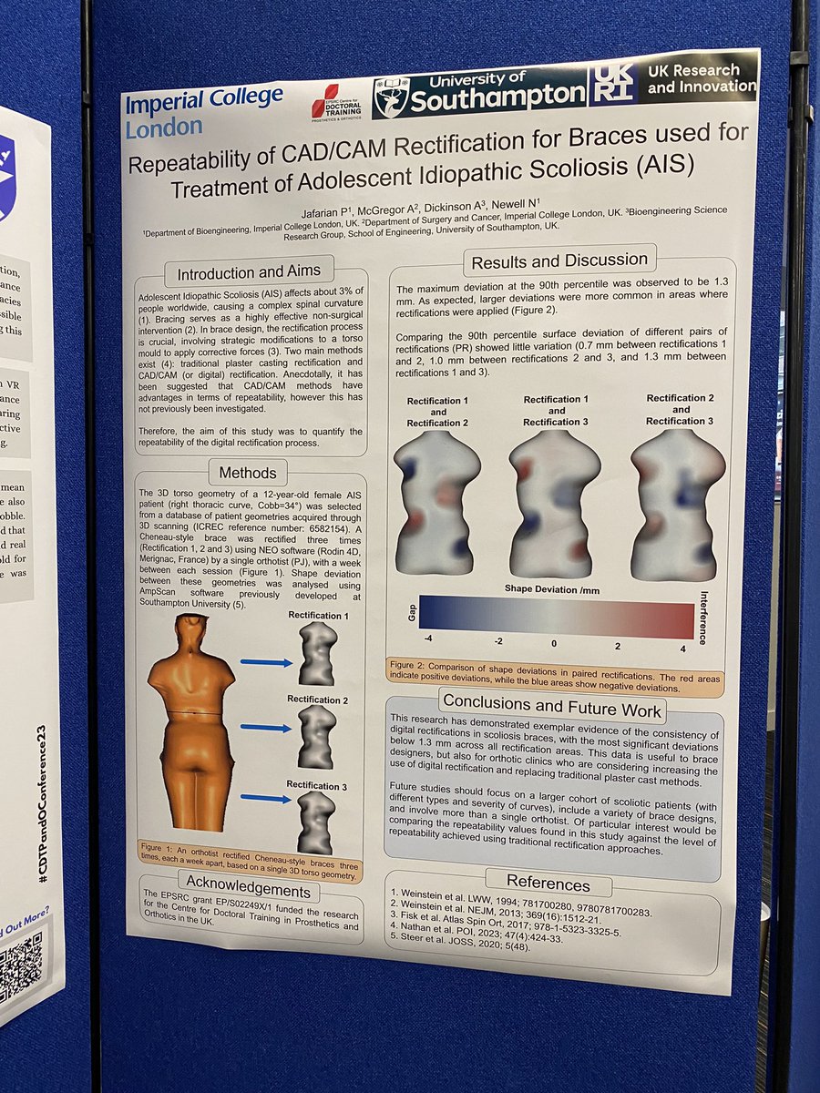 StrathBiomedEng's tweet photo. Our @StrathBiomedEng students have thoroughly enjoyed the opportunity to attend the @CDTPandOSociety #CDTPandOConference23 @TIC_conferences @UniStrathclyde . A fantastic way to end the first semester! A day filled with fantastic presentations. Brilliant keynote from @CarsonHarte https://t.co/IaxKf8YxXH