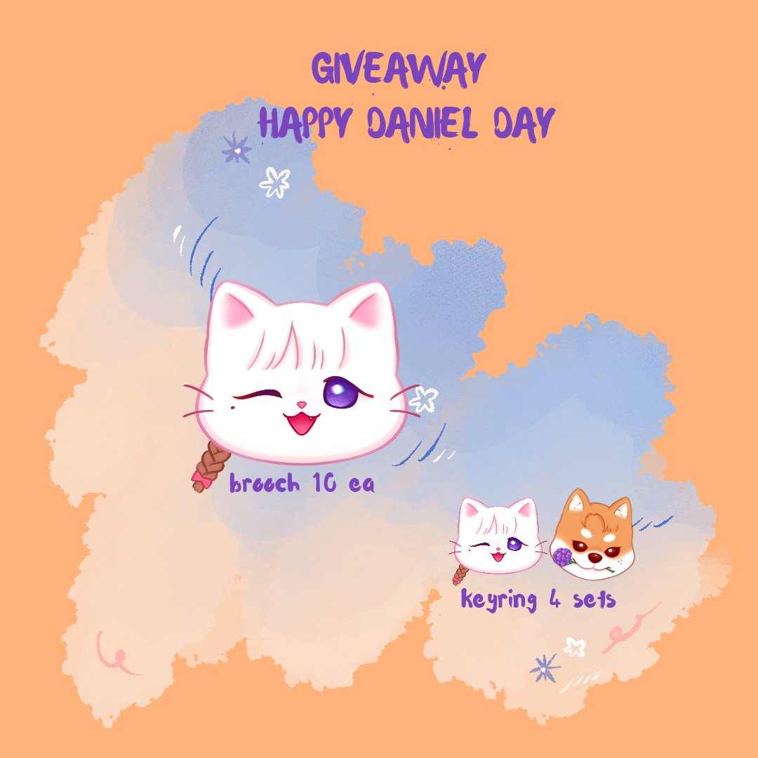 🐾Giveaway Happy Daniel Day🐾

Brooch 10 ea
Keyring  4 sets

@ when life gives you lemons 
⏰ 10.12.23  ~12.00pm

✔️ rt & show this tweet

#sunflower_kdn
#HappyDanielDay