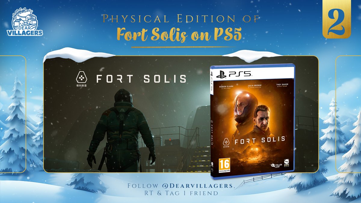 This 2nd door brings us to Mars! Win a physical edition of #FortSolis on PS5🪐 Responding to an unusual alarm, Jack arrives at Fort Solis. What happened to the missing crew? You will need to find out... With the remarkable performances from Roger Clark, Troy Baker & Julia Brown