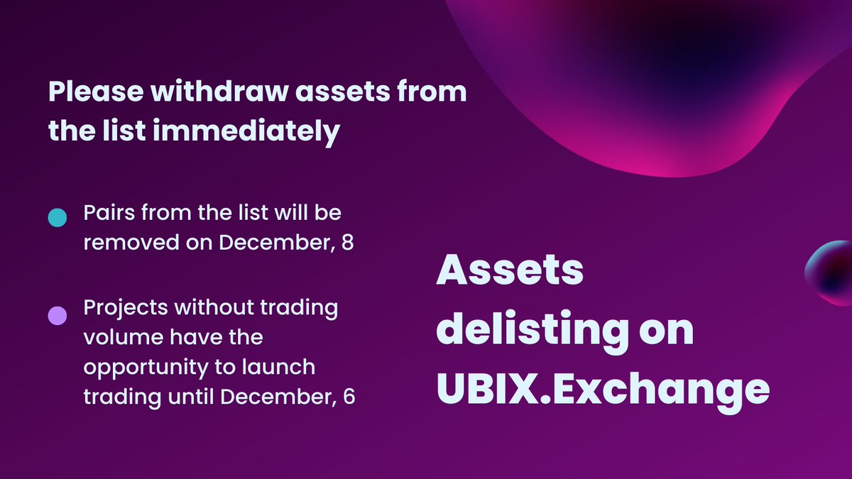 UBIX.Exchange tweet media