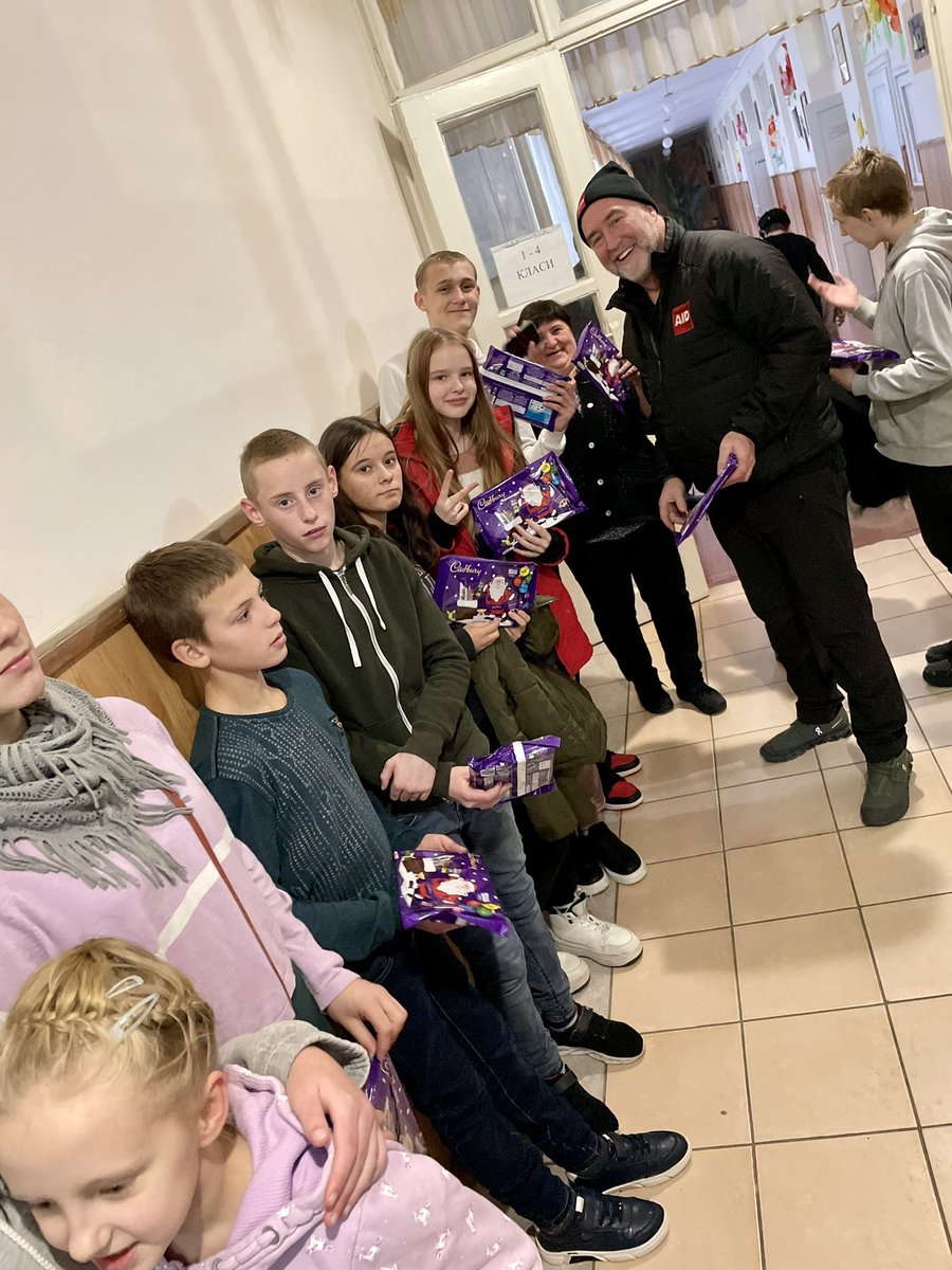 yorkshireaid's tweet photo. They were so pleased to see us - we stayed and had lunch with them #christmas #orpanage #ukraine #makingadifference https://t.co/z84XqSsheS