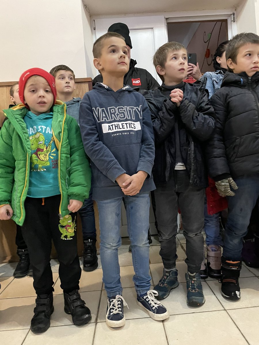 yorkshireaid's tweet photo. They were so pleased to see us - we stayed and had lunch with them #christmas #orpanage #ukraine #makingadifference https://t.co/z84XqSsheS
