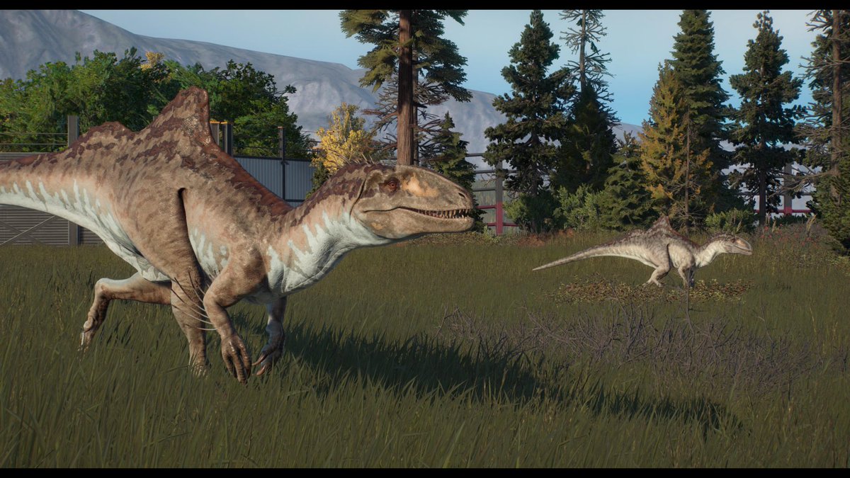 Maugoji1's tweet photo. I'm in love with the new DLC for @JW_Evolution each one of the new dinosaurs are amazing and unique. Thank you for adding the Gigantoraptor, one of my favorite dinos ever!!! https://t.co/KrA0Y9jtor