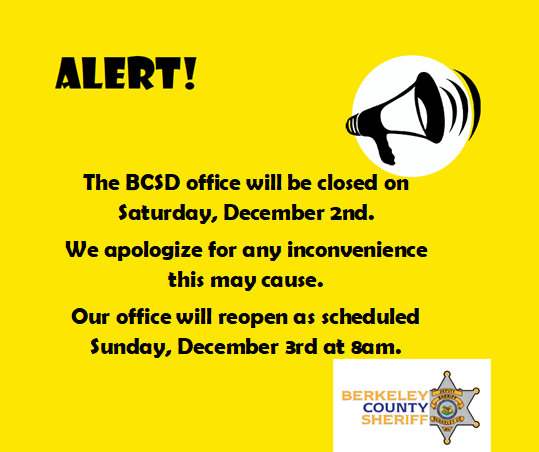 Berkeley County Sheriff's Department tweet media