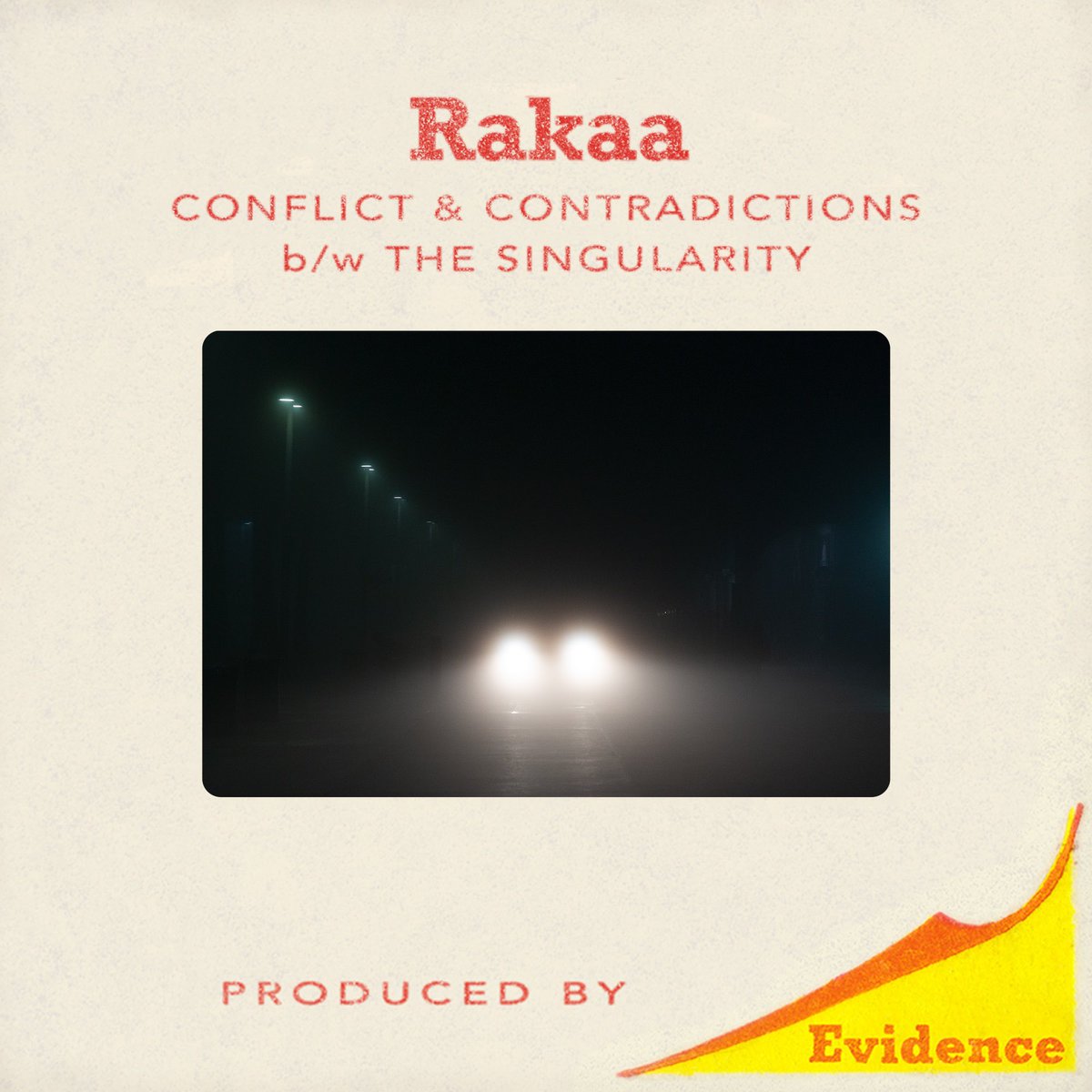 Special collector’s edition vinyl of the new single “Conflicts & Contradictions” b/w “The Singularity” by Rakaa (both produced by @Evidence) is available TODAY (Friday, Dec 1) at 9am PST/12noon EST at biggerpicturerecordings.com—but when they’re gone, they’re gone, so get yours now!