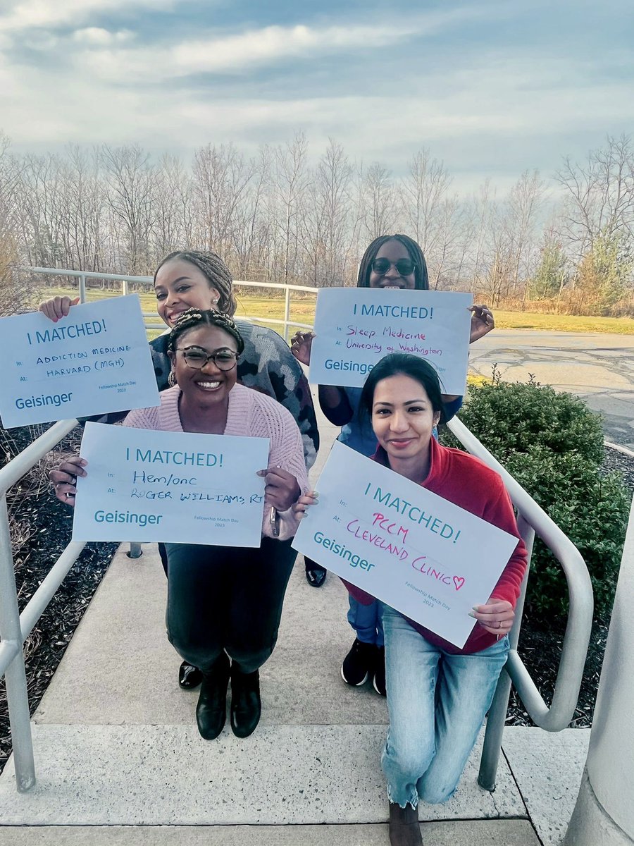 Congratulations to our residents on the fantastic Fellowship Match Results!
We are so so proud of you all! 100% PGY-3 match rate! 🎉
<a href="/WasiqueMirza/">Wasique Mirza</a> <a href="/imanilsingh/">Anil Singh</a> 

#GeisingerNE #fellowshipmatch
