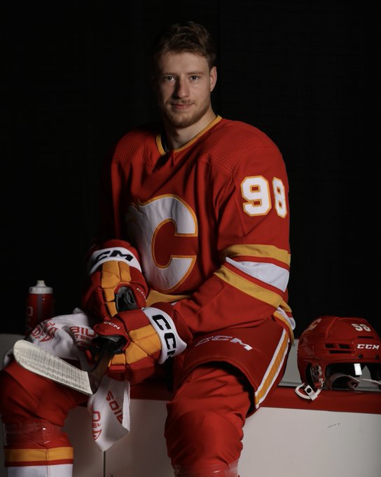 Shot of Ilya Solovyov during the Flames media day