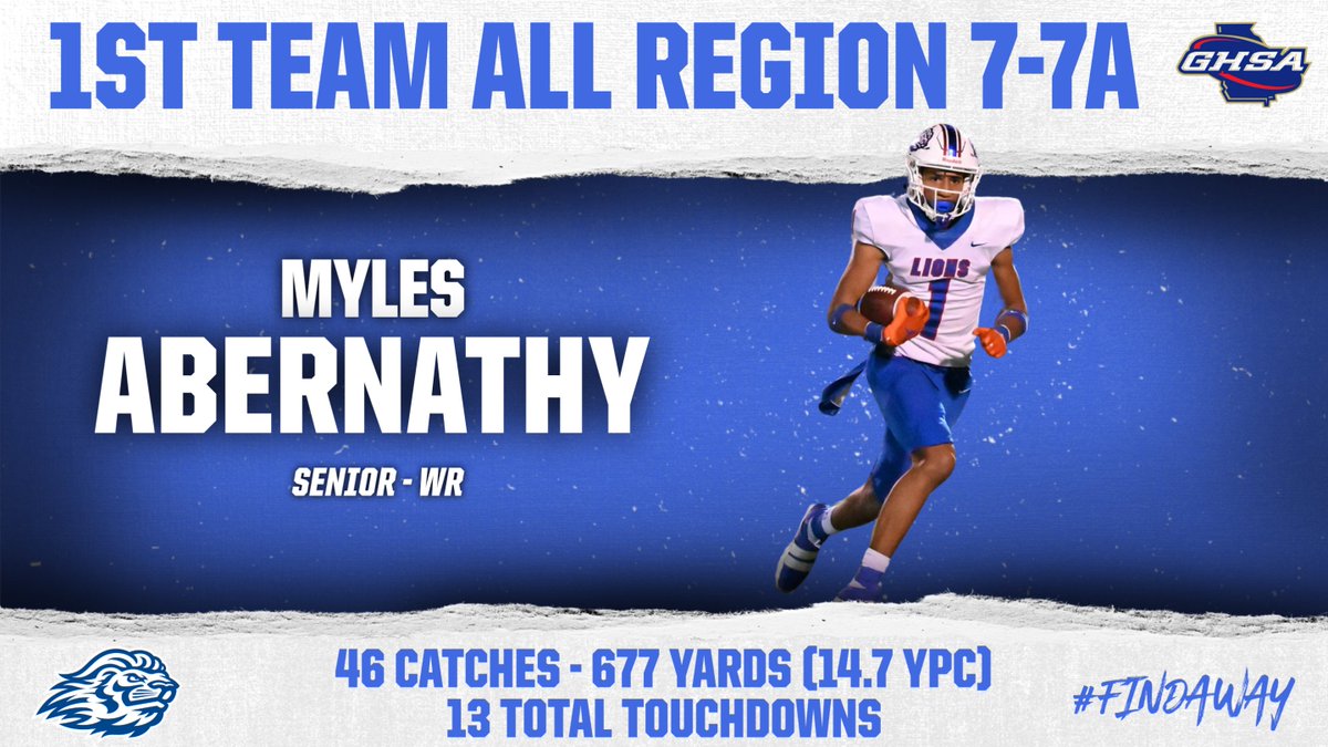 🚨🚨 CONGRATS to these Lions for making 1st Team All Region 7-7A on Offense!!! 🚨🚨 #FindAWay #AllRegion