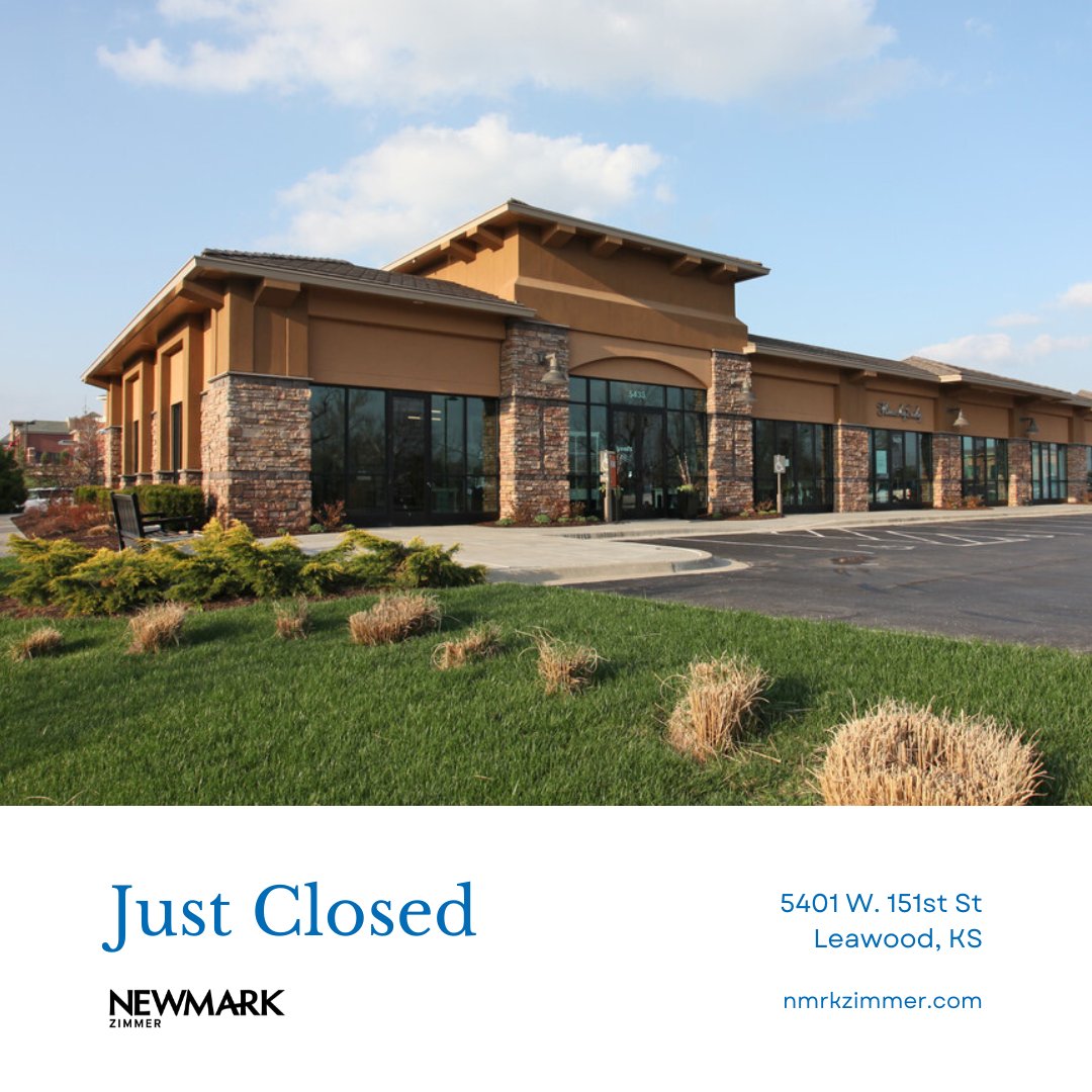 Newmark Zimmer is pleased to announce the sale of the 10,500sf medical office building at 5401 W. 151st Street in Leawood, Kansas.  The transaction was completed by Nick Suarez and Chris Robertson. 

Congratulations to all involved!

#justsold #medicaloffice #LeawoodKS #CRE