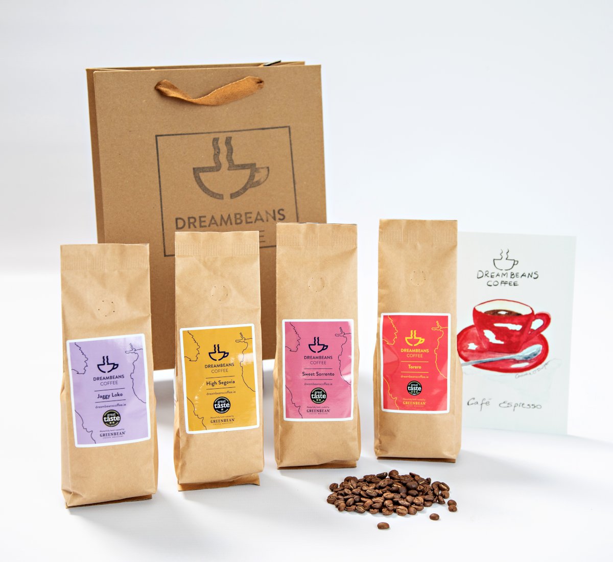 HelloDreambeans's tweet image. Make a coffee lover very happy this Christmas. Our Dreambeans All Stars gift pack of 4 different Great Taste Award winning coffees will put a smile on their face and a spring in their step. Every bean hand-roasted in Dundalk. 
dreambeanscoffee.ie/product/all-st…
#LocalIrishXmas