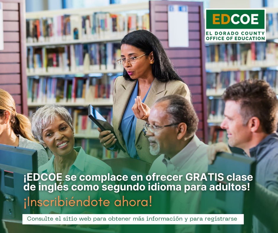 ElDoradoCOE's tweet image. 🗓️ Current ESL classes wrap up by Dec 15th! 📚 Exciting news: ESL classes resume in January 2024. 🎉 Secure your spot now by registering! 🖊️ Have questions? Call 530-295-2239. Thank you for your interest! #ESLClasses #NewYearLearning