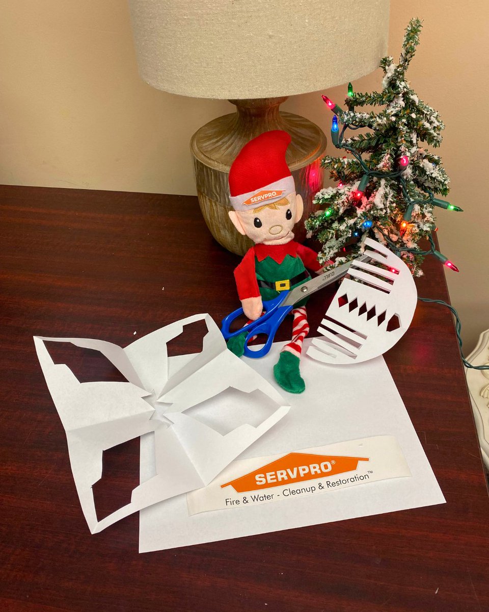 Meet Tinsel the Tech!

Follow along to see what he's up to each week!

Today he was caught cutting SERVPRO snowflakes!✂️❄️
