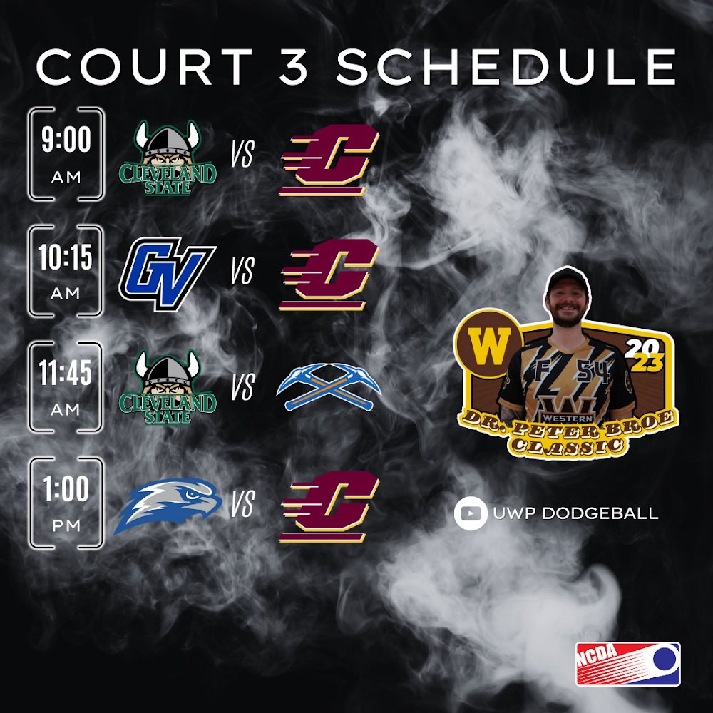 Tune in Sunday for the last event of the semester at Western Michigan University. Don’t forget to check out the preview article on our website now! ncdadodgeball.com/blog/dr-peter-…