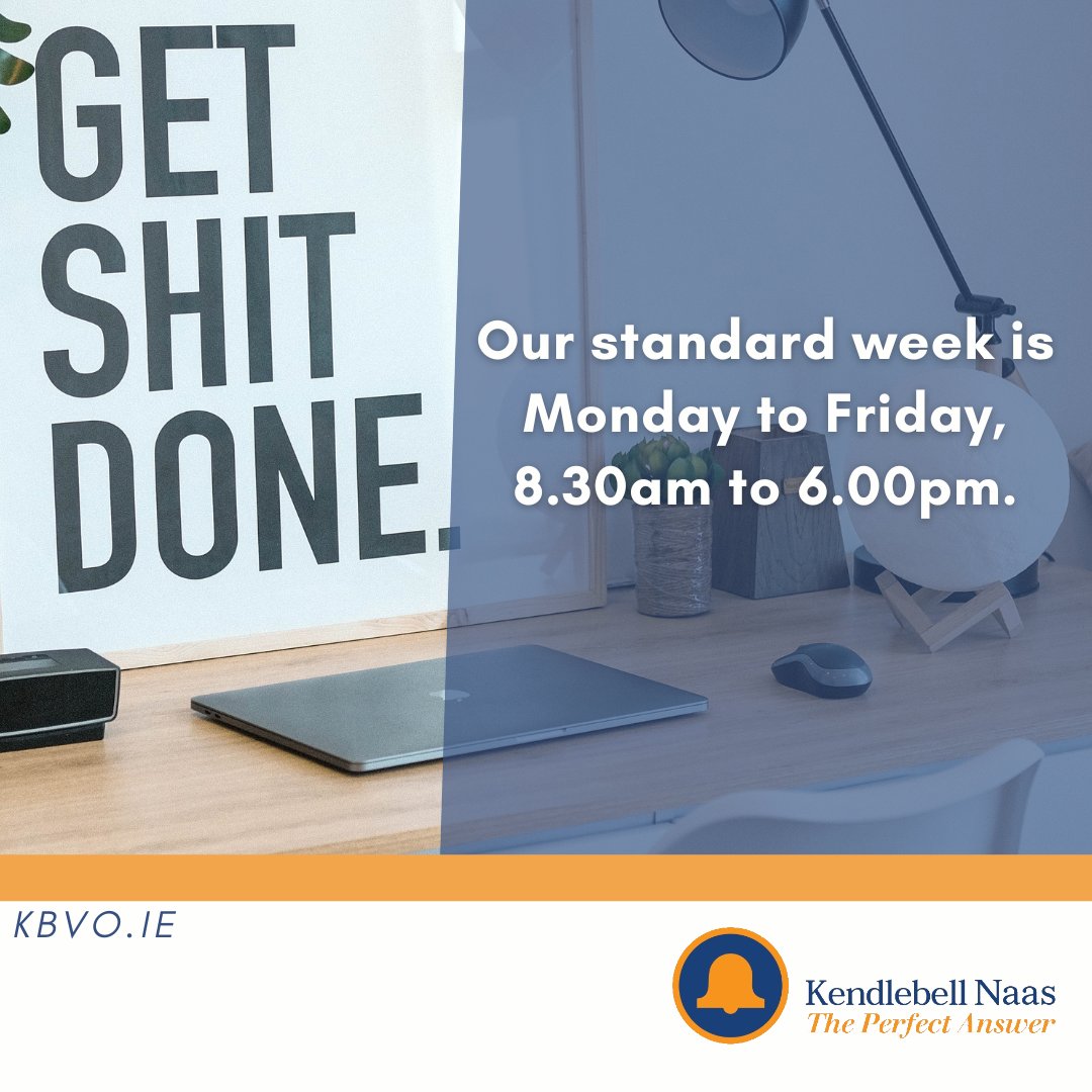 Some of our clients work half days, others work half weeks, their clients call all the time!

#KendlebellNaas #CallAnswering #VirtualReceptionist #Kendlebell