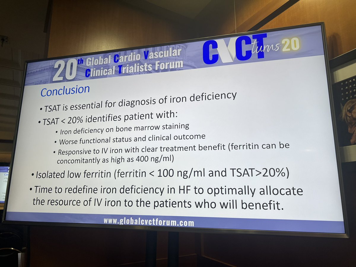 @PieterMartensMD presenting aggregate meta analysis of IV iron in HF with simultaneous publication #JACCHF @JACCJournals @CVCTForum