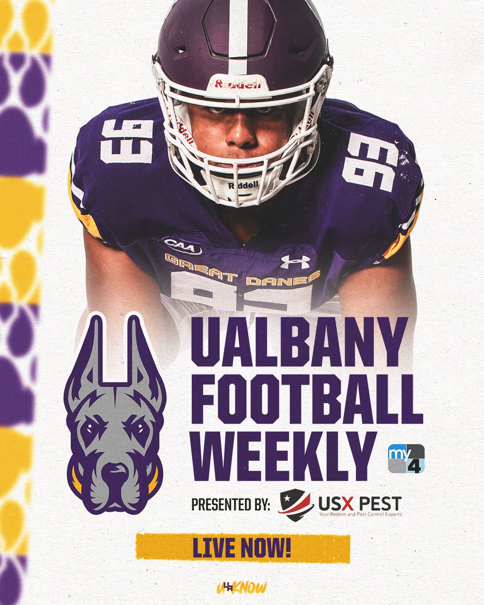 EARLY DROP ALERT 🚨 In preparation for tomorrow's FCS Playoff game, we're dropping this week's UAlbany Football Weekly EARLY 📺 Get ready for gameday with the only show that's all things UAlbany Football 🏈 UAlbanySports.com/FootballWeekly #UAUKNOW #WinTheDay 🟪🟨