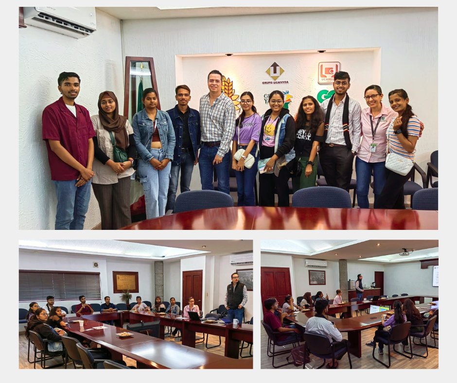 Recibimos al equipo de capacitación de #CIMMYT con un grupo de estudiantes de la Universidad de RVRSKVV Gwalior, Madhya Pradesh, India.
Compartimos con ellos acerca de la organización de los productores y la actividad agrícola en el Sur de Sonora. 🌾
🌎#AgriculturaGlobal #AOASS